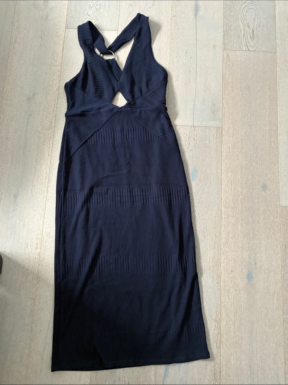 Free People- Women’s Navy Cutout Midi Dress